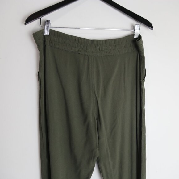 Aritzia Tna Ion Jogger Olive Green Drawstring Pants Cuffed Ankle Size XS - Picture 4 of 8